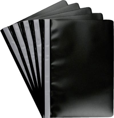 Snelhechter Quantore A4 PP zwart - set 100 stuks