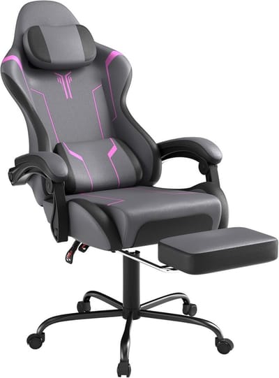 Ergonomische Gaming Stoel met Massagefunctie, Voetensteun en Hoofdsteun – Comfortabele Bureaustoel voor Lange Sessies