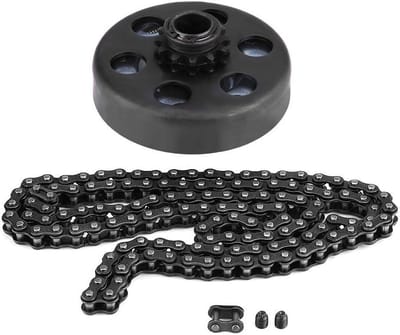 Centrifugale Koppeling 3/4", 12 Tanden Ketting Schroefsets voor Go-Kart en Mini Bike, Inclusief 35 Ketting Schroefsets