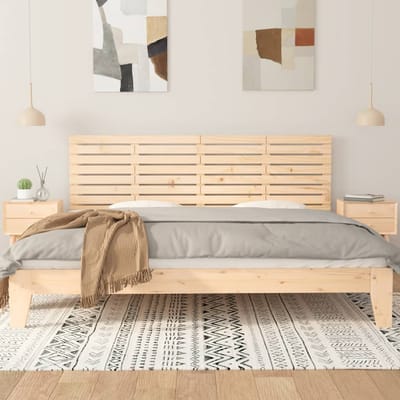vidaXL - Hoofdbord - wandmontage - 206x3x63 - cm - massief - grenenhout