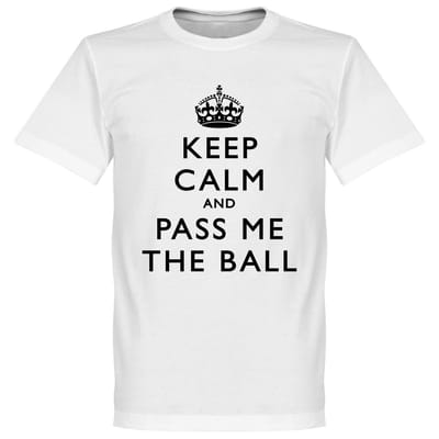 Keep Calm And Pass Me The Ball T-Shirt - L