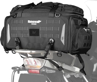 Motorfiets Bagagetas - Zijtas Reistas - Motorrijden Reizen - Uitbreidbaar Waterdicht - 50-70 Liter - Zwart