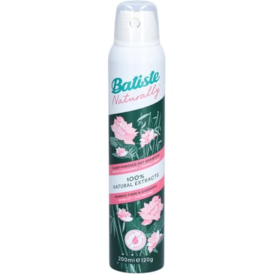 BATISTE Naturally Droogshampoo - Bamboevezel en Gardernia 200 Doseerspray
