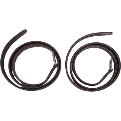 2 STuks Paardrijzadel Beugelriemen Microvezel Beugelriemen met Roestvrijstalen Gespen voor Paardrijden Dark Brown