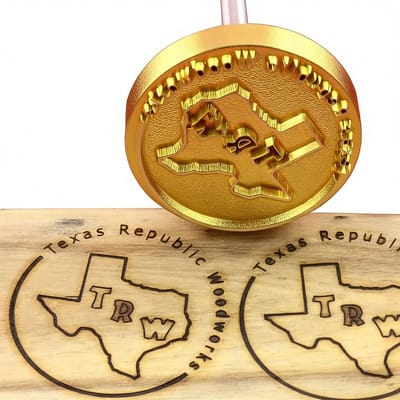 Hout Branding Ijzer - Gepersonaliseerde Stempel - Houtbewerking BBQ - Aangepast Logo Ontwerp - 2.5 cm