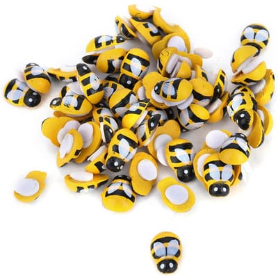 100 STUKS Kleine Houten Insecten Stickers Mini Decoratieve Sticker voor Versiering Kaarten Maken