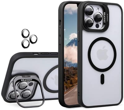 DrPhone LensLock Case - Lens Beschermer & Magnetische Ring Hoesje – Voor iPhone 17 Pro Max Geschikt voor MagSafe - Shockproof - Zwart