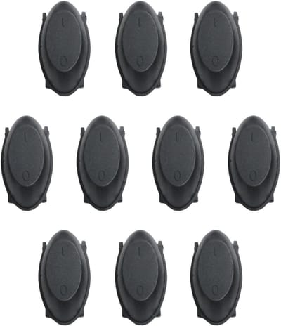 Temperatuur Controle Schakelaar - Waterkoker Knop - Apparaat Reparatie - Nauwkeurige Temperatuurregeling - 10 Stuks - Zwart