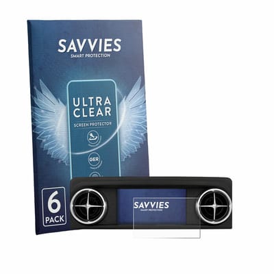 Savvies - Screenprotector voor Mercedes-Benz SLK-Class R172 2011-2016 Audio 20 CD 5.8" - Folie Beschermfolie transparant 6 Stuks