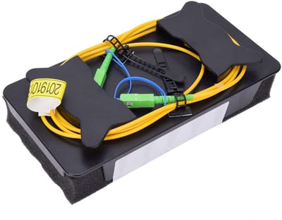 Dailygoods- OTDR Kabel 500m - Kunststof Vezel - Enkele Modus 9/125 - Verlies ≤ 0,5 dBm/km - Inclusief Opbergdoos - Beschermhoes - Glasvezelkabel