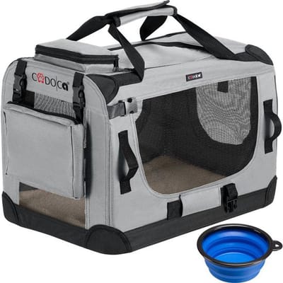 Cadoca Honden & Katten Reisbench S - 50x34x36cm - Grijs