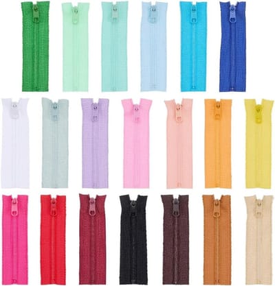 Kleine Ritsen - Mini Ritsen - Poppenkleding Naaien - Duurzaam Nylon Materiaal - 20 Stuks 60 mm - 20 Kleuren