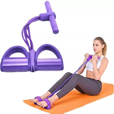 Solfit - Buikspiertrainer - Fitness Elastiek - Weerstandsbanden - Resistance Band - Rugtrainer - Schouder Pulley - ABPULLER