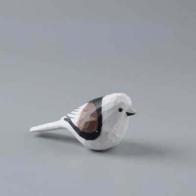 Houten Vogel en Mus Handwerk Handgemaakt Snijwerk Dik Tsjilpende Vogel Houten Snijwerk Bureau Decoratie en Leuke Cadeaus
