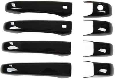 Dailygoods- Buitendeurgreepafdekking Glanzend Zwart - Vervanging voor Grand Cherokee WK2 WL 2011-2022 - Deurgreep - Handgreep - Schadepreventie - Uniek ontwerp
