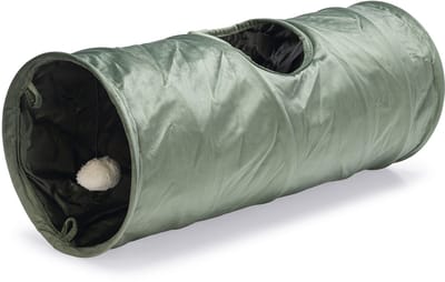 Designed by Lotte Kattentunnel Cylla - Kattenspeelgoed - Groen - 65x25x25 cm