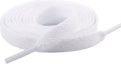 SneakersAdept - Witte Veters - Wit - 100cm - Katoen-Nylon - Voor sneakers - Geschikt voor Nike-modellen