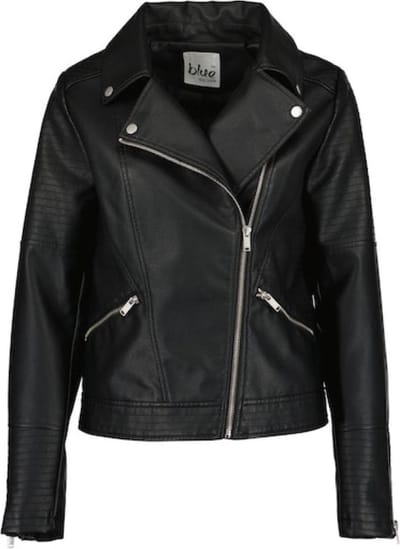 Blue Seven dames - Jas 291092 zwart bikerjas maat 36