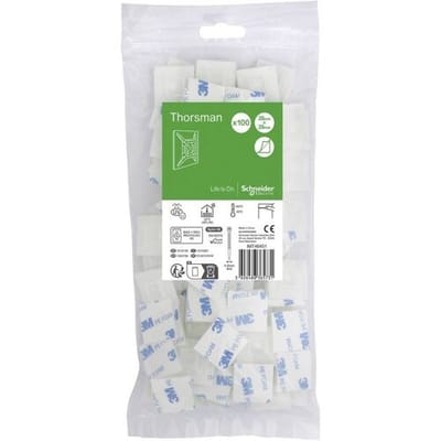 Schneider Electric Zelfklevende sokkel voor kabelbinders max. 4,8mm breedte VPE: 100 stuks helder Kleurloos Inhoud: 100 stuk(s)