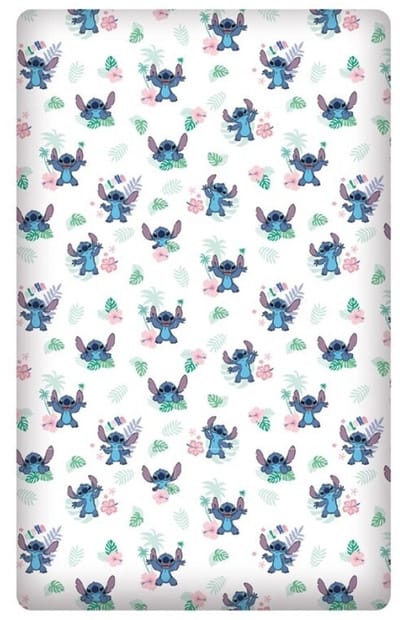 Disney Lilo & Stitch hoeslaken - 90 x 200 cm - Katoen