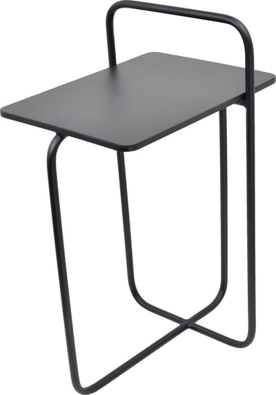 LOFT42 Easy Bijzettafel met Tijdschriften- of Krantenbak - Metaal - Mat Zwart - 62x28x37