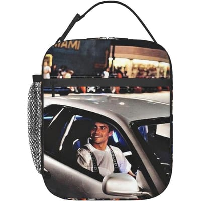 Paul Walker Fast And Furious Geïsoleerde Lunchtas voor Kinderen School Koeltas Thermische Voedseldoos Draagtas Draagbare Lunchboxen Container One Size gray