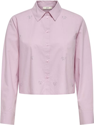 JDY - JDYRILEY L/S SHORT EMB. SHIRT WVN - Dames - Blouses