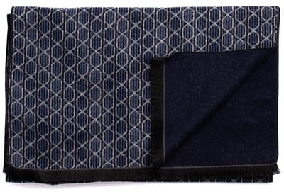 Tresanti DIODORO Viscose scarf with III-braided look Dark blue (TRSCIE215 - 802)