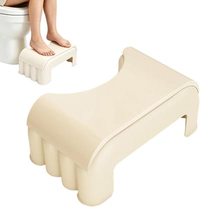 Poepkruk Badkamer - Hurk Verhoger - Natuurlijke Houding - Stapelbaar Ruimtebesparend - 39x24x39 cm - Wit