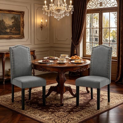 Eetkamerstoel - Onbekend - Hoge rug moderne eetkamer stoel woonkamer kantoor vanity dressing keuken - Set van 2 multifunctioneel - Onbekend - Onbekend