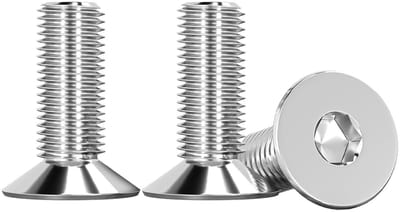 10 Stuks M8 X 20mm Verzinkte Schroeven RVS A2 DIN 7991/ISO 10642, Inbus Schroeven voor Meubelmontage en Constructie
