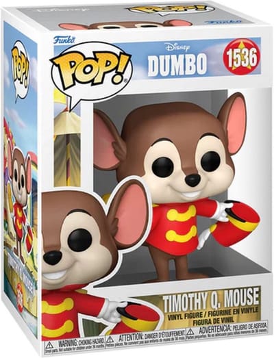 Dumbo Timothy Q. Mouse vinylfiguur 1536 Unisex Funko Pop! - meerkleurig - Standard
