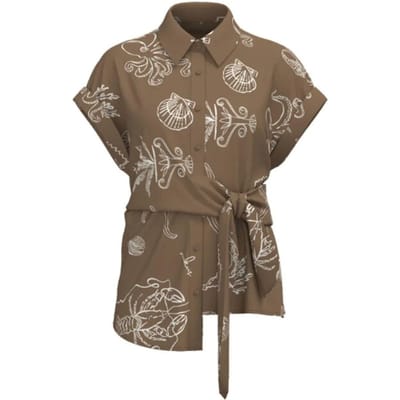 Nukus Nks01187 273 aneta top print fango/offwhite