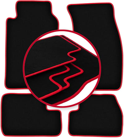 CARLUX-RED automatten voor: Nissan 200SX coupé (1988-2003)