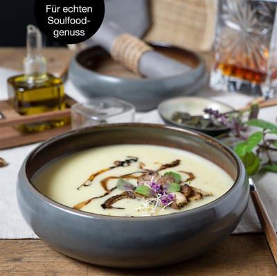 Moritz & Moritz SOLID 4-delige dessertschaaltenset voor 4 personen beige