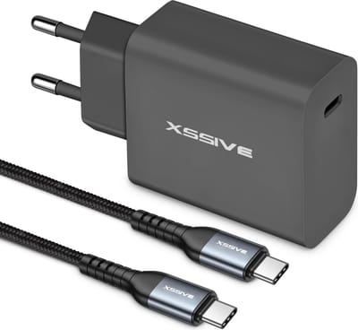 45W Power Adapter met Auto Disconnect USB-C Kabel - Super Fast Charging met SafeGuard Chip