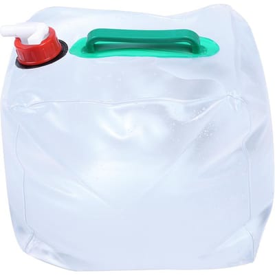 Sac à eau potable pliant d'extérieur Conteneur d'eau pour le camping (10 L) white