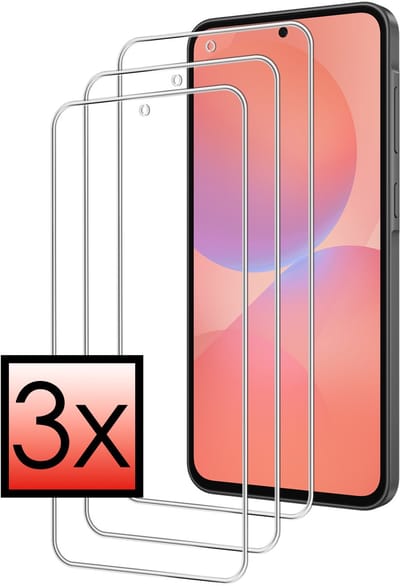Screenprotector - 3 Stuks - Geschikt voor Samsung Galaxy A36 - Extra Sterk - Beschermglas - Gehard Glas - Tempered Glass - Screen Protector - Bescherm Cover
