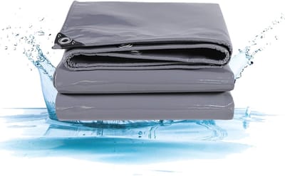 Waterdicht Dekzeil - Zwaar Grondzeil - Buiten Bescherming - Scheurvast PVC Materiaal - 3 x 11.5 Meter - Grijs