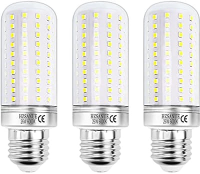 E27 LED Corn Bulbs 26W - Daglicht Wit, 2900 Lumen, Energiezuinig, Niet Dimbaar, Verpakking van 3