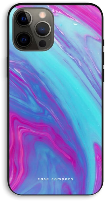 Case Company® - Hoesje geschikt voor iPhone 12 Pro Max hoesje - Zweverige regenboog - Biologisch Afbreekbaar Telefoonhoesje - Bescherming alle Kanten en Schermrand