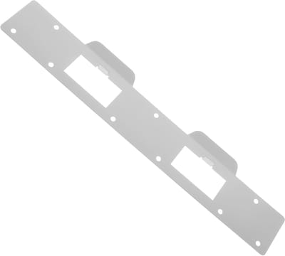 Deur Versterkingsplaat - Sluitplaat Deurslot - Extra Beveiliging - Dubbel Gat Ontwerp - 28x5x0.3cm - Zilver