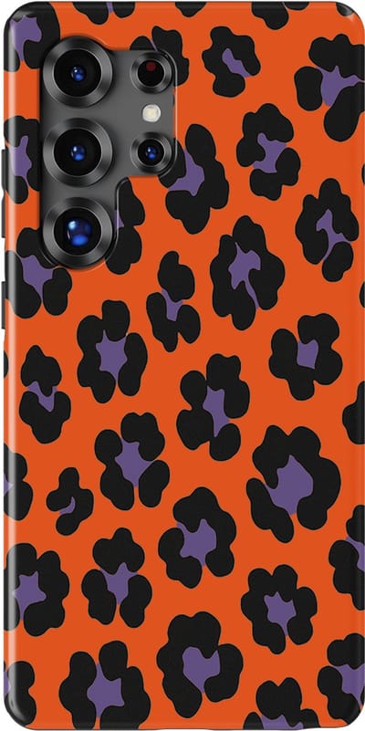DripCase Luipaard Hoesje Samsung Galaxy S25 Ultra | Backcover met Mag | Hoesje met Dierenprint Samsung Galaxy S25 Ultra Bold Bite
