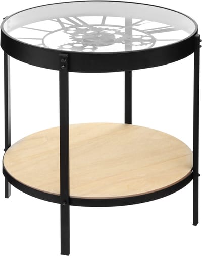 Atmosphera - Bijzettafel - Klok - Ø 51 x 49 cm