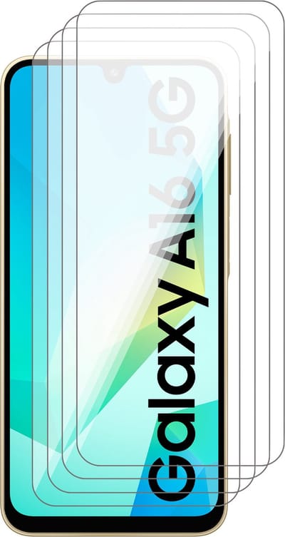 Screenprotector geschikt voor Samsung Galaxy A16 - 4x Glas Screen Protector