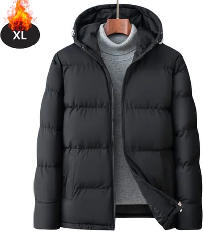 Livano Winterjas - Parka - Heren - Winter - Jas - Volwassen - Stijlvol - Zwart - XL