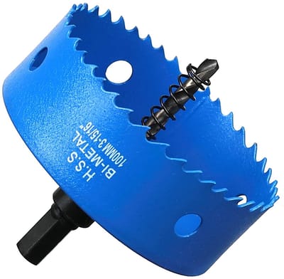 Dailygoods- Gatenzaag 100mm HSS-bimetaal - Gatenzaagset voor hout - Gatboor voor kunststof - Versterkte schouders - Lange levensduur - Krachtige bijt