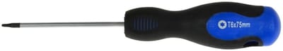 GEKO Torx schroevendraaier T6 - 75 mm - Ergonomische handgreep - Chroom-vanadium staal