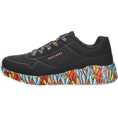 Skechers Uno Lite - Subtle Love Sneakers Laag - Zwart