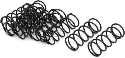 Compressieveer - Verenstaal - Lichte Industrie - Roestbestendige Afwerking - 1.2mm Draaddiameter - Zwart